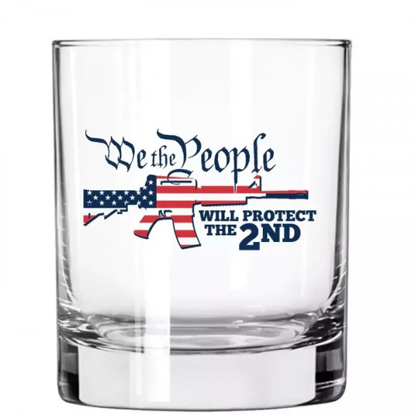 WE THE PEOPLE WILL PROTECT THE 2ND склянка для віскі